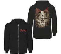 Slipknot 'Skull Teeth' (Black) Zip Up Hoodie (x-Large)