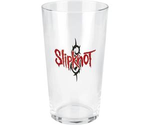 Slipknot Slipknot Logo Unisexe Verre à pinte transparent, Verre, 0,5 L