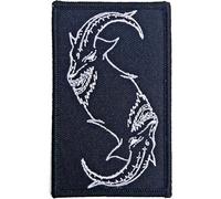 Slipknot - Rock Off officially licensed products Slipknot Patch Goat Outline Band Logo Officiel Noir Embroidered Woven Iron On Size Accessory Size