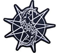 Slipknot - Slipknot Patch Goat Star Band Logo Nouveau Officiel Noir Embroidered Woven Iron Size One Size