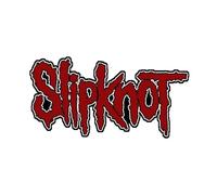 Slipknot Logo Unisexe Patch rouge/noir, 100% Polyester, Non défini