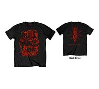 Slipknot - T-Shirt # L Unisex Black # Wanyk Red Patch [Import]