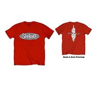 Slipknot - T-Shirt # L Unisex Red # 20th Anniversary Don't Ever Judge Me [Import]