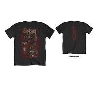 Slipknot - T-Shirt # S Unisex Black # Sketch Boxes [Import]