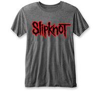 Slipknot - T-Shirt # S Unisex Grey # Logo [Import]