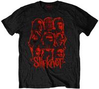 Slipknot - T-Shirt # L Unisex Black # Wanyk Red Patch [Import]