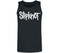 Slipknot White Logo Homme Débardeur Noir M, 100% Coton, Regular/Coupe Standard
