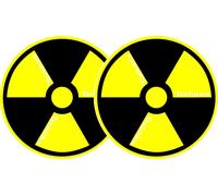 Slipmats Technics Radioactif Noir Jaune 1 Paire 0020104628