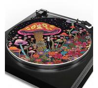 Slipmatt Disque en feutre pour tourne-disque Crosley en velours noir en forme de champignon Antistatique Plat Phonographe Pad Disque Slip Mat