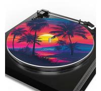 Slipmatt Disque en feutre pour tourne-disque Crosley Velours Palmier Antistatique Plat Phonographe Pad Disque Slip Mat