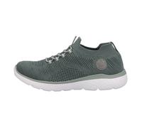 Slipper Rieker pour femmes - Modèle vert en textile - Chaussure sportive facile à enfiler avec semelle MemoSoft 36