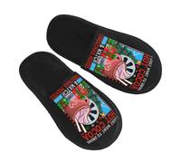 Slippers Je Veux Juste Boire Du Chocolat Chaud Et Regarder Des Films De Noël Épais Chaussons Maison Lavables Pantoufles Pour Voyage Unisex Hôtels L