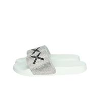 SUN 68 SLIPPERS LOGO STRASS.BIANCO 40