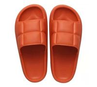 Slippers Pantoufles à fond épais for hommes et femmes, pantoufles d'été for la maison, Couple, pantoufles à fond souple, salle de bain, mode Cool, pantoufles d'extérieur for hommes Hausschuhe(Orange,4