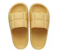 Slippers Pantoufles à fond épais for hommes et femmes, pantoufles d'été for la maison, Couple, pantoufles à fond souple, salle de bain, mode Cool, pantoufles d'extérieur for hommes Hausschuhe(Yellow,3