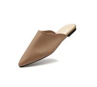 Slippers pour Femmes Summer Flats Lady Sandales Slippers Soild Color Slip on Point Toe Femmes Outdoor Slipper Shoes Woman Slides2,5.5 UK