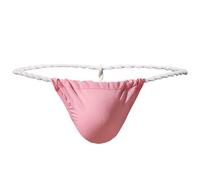 Slips Bain Homme Tanga Taille Basse Bikini Strings Ficelle Respirant Underwear sous-vêtement Mesh String Classique pour Hommes Confiant