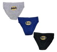 Slips Batman - Ensemble De 3 Slips Coton Batman (FR/ES, Âge, 4 Ans, 5 Ans, Taille Normale, Boite De 3 Slips Batman)
