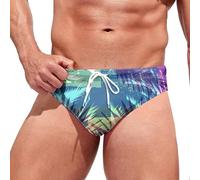Slips de Bain Hommes, Maillot de Bain pour Homme Taille Basse Short de Natation Shorts de Bain Eté pour Piscine Plage Cordon de Serrage Séchage Rapide