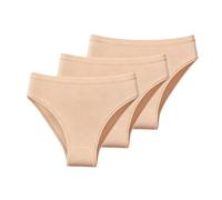 Slips de Ballet sans Couture Couleur Peau pour Adolescentes 12-13 Ans, sous-vêtements en Coton Respirant pour Spectacles et Sport, Lot de 3