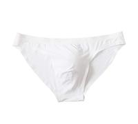 Slips De en Soie GlacéE pour Homme Solide Couleur Brief Doux Et Respirant Culotte Confortable Coton Taille Basse CaleçOn sans Couture Transparent