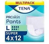 Tena Slips de protection - Lot de 4 paquets de 12, Taille XL (48 slips)