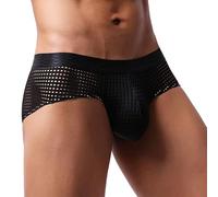 Slips Homme Coton Fashion Briefs G-String Thong Microfibre Shorty Mens Bas Arrière Boxer en Fibre de Bambou Transparent sous-Vêtements pour Un Confort Tout au Long