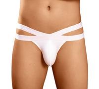 Slips Hommes sous-Vêtements Sexy Slip Coton Sexy Respirant sous-Vêtements Mémoires Hommes(Beige,3XL)