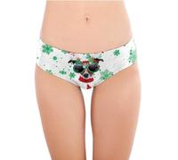 Slips Sexy pour Femmes NoëL - DrôLe Culotte pour Les Femmes Doux NoëL Sexy Chic Slips PèRe NoëL Slips Femme Mignon String Underwear Lingerie Taille Basse Tangas Coton Slip Cadeaux Hipster