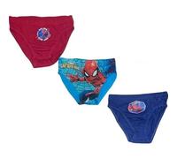 Slips Spiderman Marvel - Ensemble De 3 Slips Spiderman Marvel (FR/ES, Âge, 7 Ans, 8 Ans, Taille Normale, Ensemble De 3 Slips Marvel Spiderman)