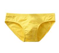 Slips taille basse pour hommes - Slips pour hommes - Sous-vêtements slips - Coton couleur unie - Grande taille - Respirant - Élastique taille basse - Caleçons séchage rapide - Culottes performance