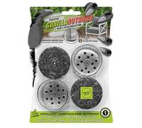 Slipstick GorillaOutdoor Lot de 4 patins de pieds de meubles berbères avec chaussette transparente pour pieds ronds et carrés, XL