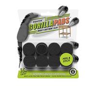 Slipstick GorillaPads CB147 Lot de 16 Patins Antidérapants en Caoutchouc pour Protection Meuble, Meubles Ronds, Noir 25 mm