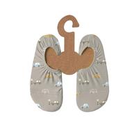 Slipstop Chaussures de plage antidérapantes pour enfant, chaussures de sport, chaussures de bain, vacances, unisexe, protection solaire UPF 50+, Cars Naturel, 33/35 EU