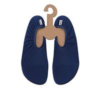 Slipstop Unisexe Chaussures de Plage Chaussures Aquatiques Chaussures de Natation Chaussons en Bleu pour la Plage Piscine Surf Yoga, Exercices et Fitness, antidérapants Taille 37-38