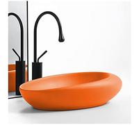 Slish Évier avec bonde pop-up pour salle de bain - Évier au-dessus du comptoir - Bols Sin Art