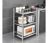 Slish & Functal Sto Solut Mini étagère de cuisine avec pieds réglables pour buanderie et cuisines 70 x 35 x 90 cm