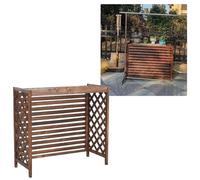 Slish Housse de protection en bois pour unité de climatisation étanche et résistante à la poussière Taille maman Protection parfaite pour jardin et balcon
