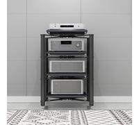 Slish ModernStand - Armoire Sto o-Video pour installation de jeu et télévision - Ele nizer pour salon et studio - Gris (70 x 90 cm)