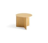 Slit Table Basse Ronde Bois Ø45 Chêne Laqué