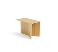 Slit Wood Table Basse Oblongue Chêne Laqué