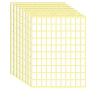 Sliverdew Lot de 3300 étiquettes autocollantes blanches, 1,3 x 1,9 cm, amovibles pour école, bureau, cuisine, 110 étiquettes par feuille, papier, rectangulaire, 3 300 pièces