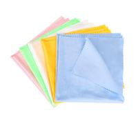 Sliverdew Lot de 5 chiffons de nettoyage instruments de musique 30 x 30 cm Chiffon de nettoyage en microfibre guitare, violon, piano, cuivre, trompette, saxophone, flûte traversière, 5 couleurs