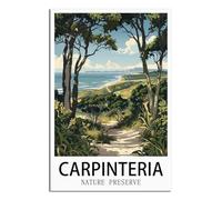 SLJGINEU Carpinteria Poster vintage sur toile pour décoration de salon Motif réserve naturelle 40 x 60 cm