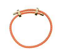 SLJYM Bracelet en cuir tressé réglable avec boucle à huit caractères pour couple homme femme accessoires de fabrication de bijoux