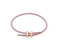 SLJYM Bracelet en cuir tressé réglable avec boucle à huit caractères pour couple homme femme accessoires de fabrication de bijoux