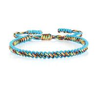 SLJYM Bracelets faits à la main en corde tissée porte-bonheur pour homme et femme Taille réglable