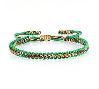 SLJYM Bracelets faits à la main en corde tissée porte-bonheur pour homme et femme Taille réglable