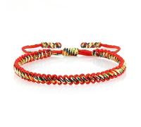 SLJYM Bracelets faits à la main en corde tissée porte-bonheur pour homme et femme Taille réglable