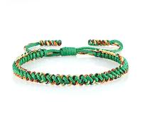 SLJYM Bracelets faits à la main en corde tissée porte-bonheur pour homme et femme Taille réglable